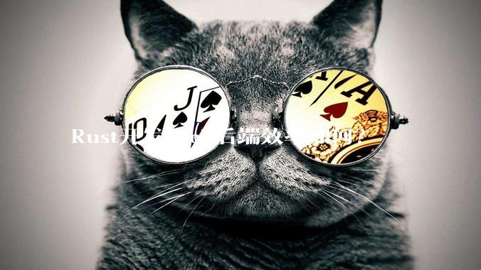 Rust开发Web后端效率如何？